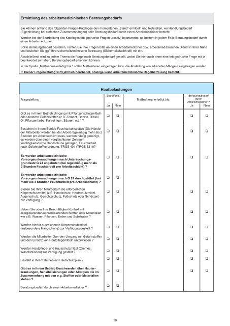 Gefährdungsbeurteilungen - Arbeitssicherheit und ...