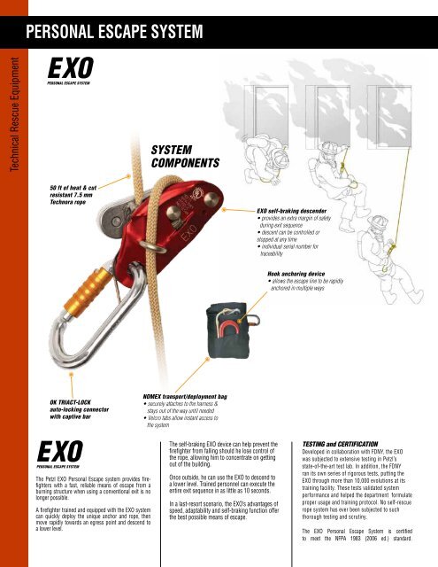 Petzl Fire Rescue Brochure 2010 (pdf) - Rescue Response Gear