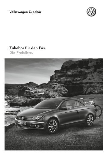 Zubehör für den Eos. Die Preisliste. - Volkswagen Zubehör