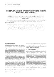 nanocrystalline hf-cvd-grown diamond and its industrial applications