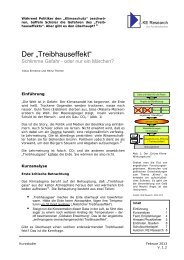 Der „Treibhauseffekt“ - KE Research