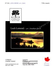 Loch TTBB octavo.na Page 1 of 7 pages - Cypress Choral Music