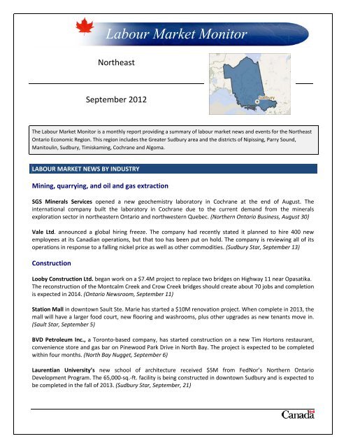 Labour Market Monitor - Human Resources and Skills Development ...