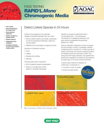 RAPID'L.Mono™ Chromogenic Media - Bio-Rad