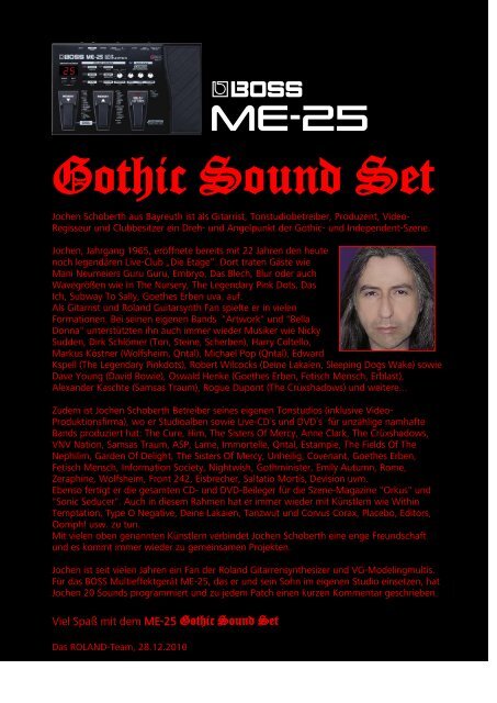 Gothic Sound Set - Sounds der Helden