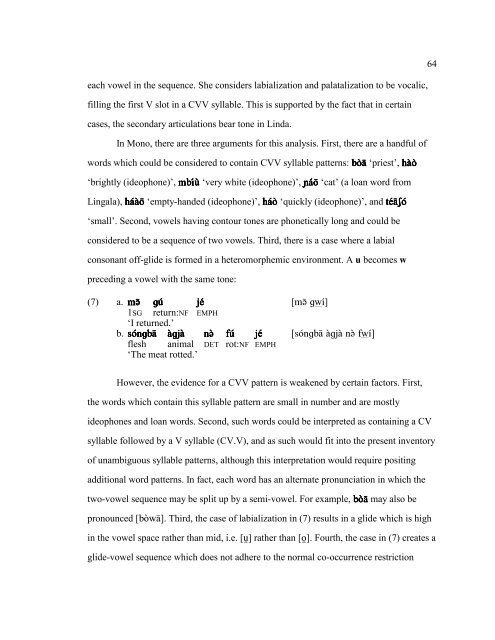 the university of chicago the phonology and ... - SIL International