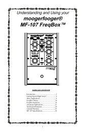 moogerfooger® MF-107 FreqBox™ - Moog Music Inc