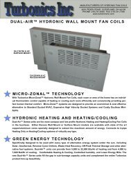 dual air™ heat/cool wall mount - Turbonics