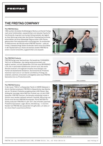 THE FREITAG COMPANY - Idee Suisse