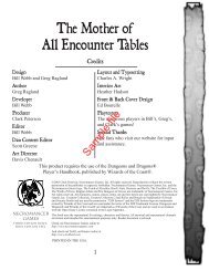 The Mother of All Encounter Tables - RPGNow