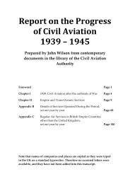 Report on the Progress of Civil Aviation 1939 - 1945 - Great Britain ...