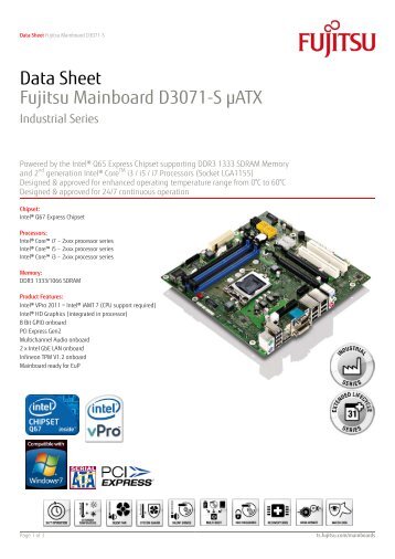 Fujitsu D3071-S datasheet - PDF