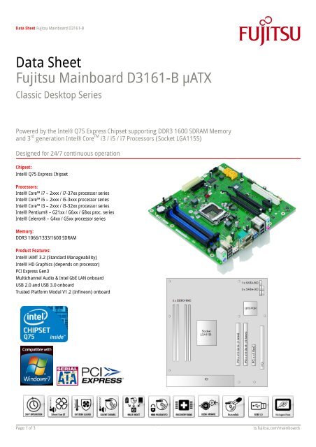 Fujitsu motherboard discount