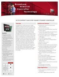 BCM5718 Product Brief - Broadcom