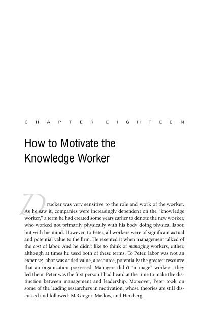 A Class with Drucker - Headway | Work on yourself