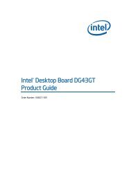 Intel® Desktop Board DG43GT Product Guide - English (PDF