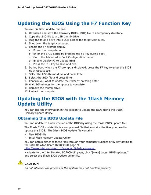 Intel® Desktop Board D2700MUD Product Guide