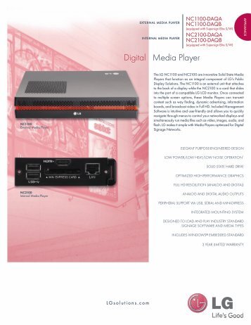 Media Player Digital - LG Electronics