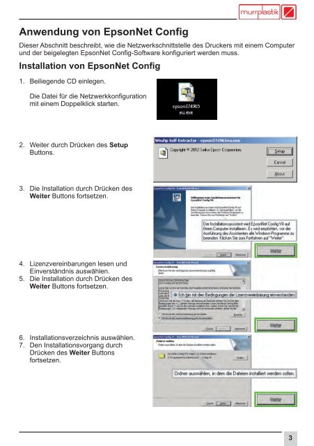 Installation im Netzwerk (Ethernet / WLAN) - Murrplastik Systemtechnik