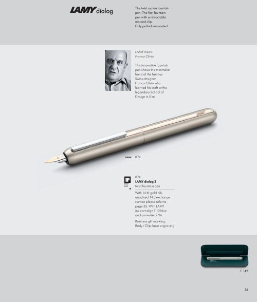 Design. Made in Germany. Advertise with Lamy ... - Lapiceria.com