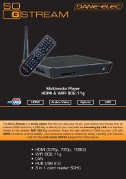 Multimedia Player HDMI & WIFI 802.11g HDMI (576p ... - DaneDigital