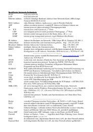 Begriffe der Netzwerk-Technologie WAN wide area network LAN ...