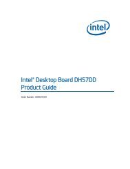 Intel® Desktop Board DH57DD Product Guide