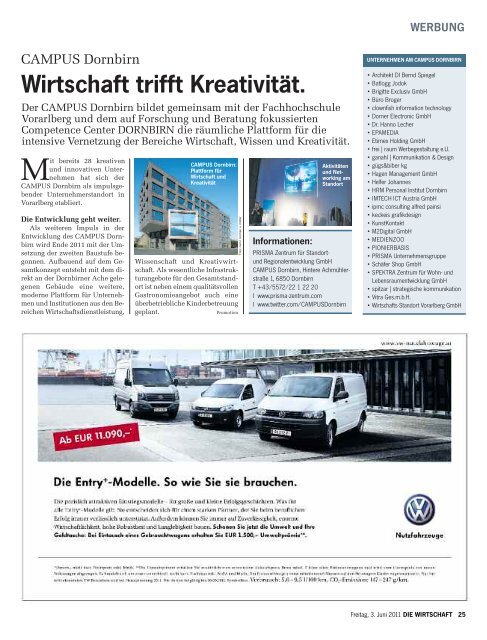 Die Wirtschaft Nr. 22 vom 3. Juni 2011