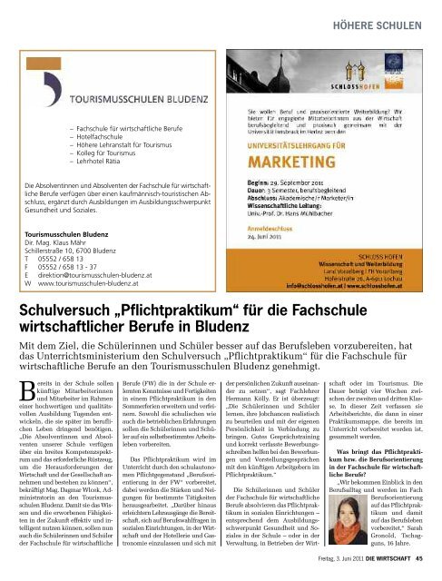 Die Wirtschaft Nr. 22 vom 3. Juni 2011