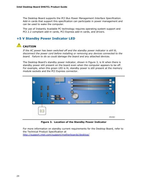 Intel® Desktop Board DH67CL Product Guide