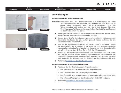 Touchstone® TM902-Telefoniemodem - Arris