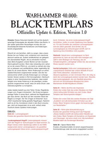 BLACK TEMPLARS - Games Workshop
