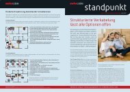 Strukturierte Verkabelung - Intelligentes Wohnen