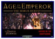 The Age of the Emperor - The Horus Heresy Campaign ... - Cold-Moon