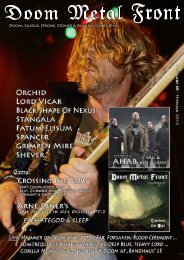 DOOM METAL FRONT Zine #8 - 02/2012