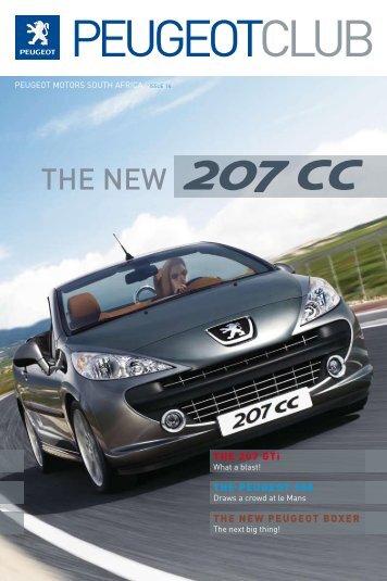 THE NEW 207 CC - Peugeot