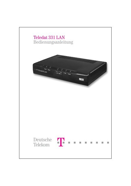 Telekom Teledat 331 LAN T-DSL Modem schwarz