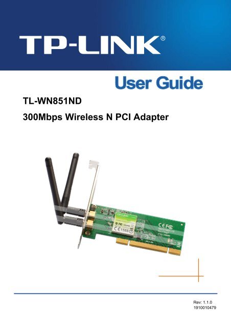 TL-WN851ND 300Mbps Wireless N PCI Adapter - TP-Link