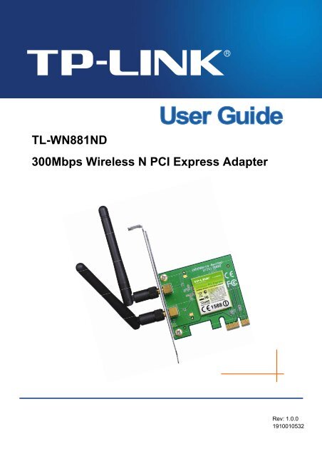 TL-WN881ND 300Mbps Wireless N PCI Express Adapter - TP-Link