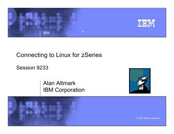 Connecting to Linux 2.4 on zSeries - z/VM - IBM