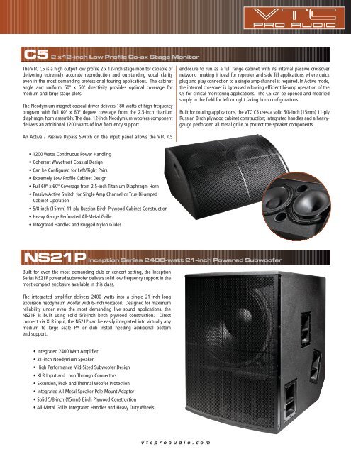 yorkville stage monitors