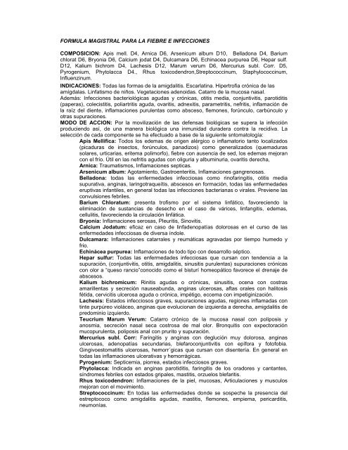 medicamento homeopatico para la tiña