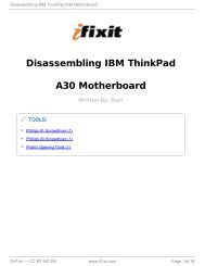 Disassembling IBM ThinkPad A30 Motherboard - iFixit