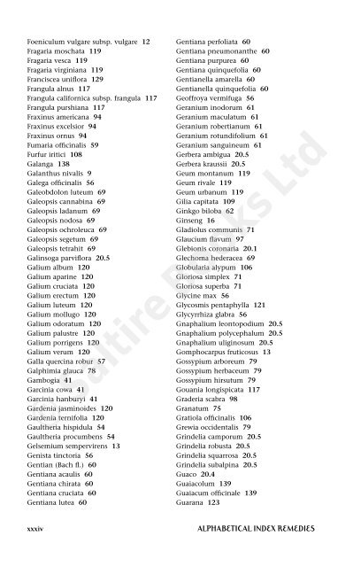 Vermeulen / Johnston PLANTS - Homeopathic and Medicinal Uses ...