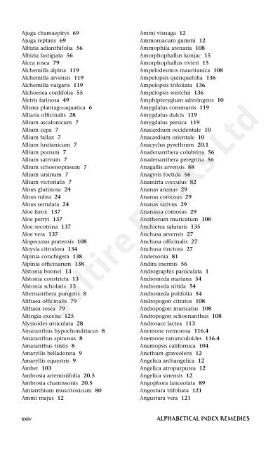 Vermeulen / Johnston PLANTS - Homeopathic and Medicinal Uses ...