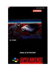 Manual Super Nintendo Pal - Museo del Videojuego