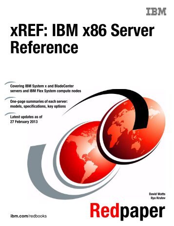 xREF: IBM x86 Server Reference - IBM Redbooks