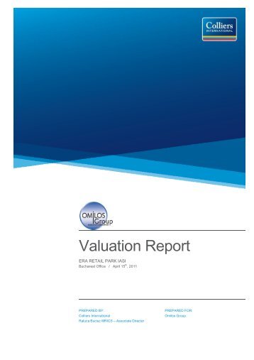 Colliers International Valuation Report – Era Retail Park Iasi