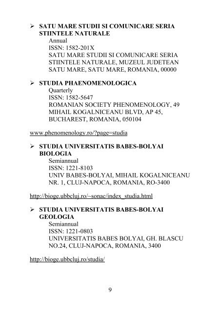 REVISTE COTATE ISI (româneşti, militare, învăţământ, informatică ...