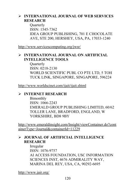 REVISTE COTATE ISI (româneşti, militare, învăţământ, informatică ...